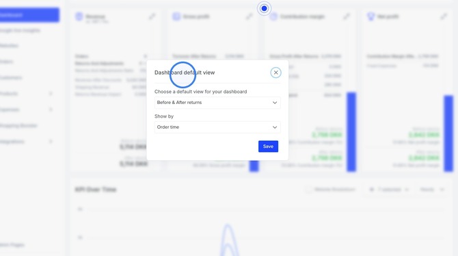 Returns- dashboard overview