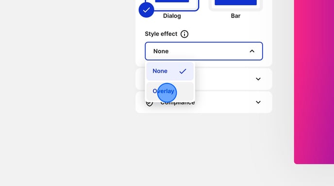 Set Cookiebot Overlay to None. - Step 4