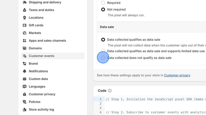 Set Up Custom Pixel for Customer Events in Shopify - Step 11