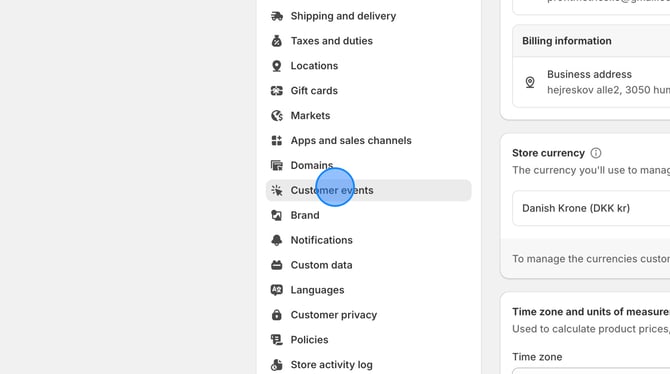 Set Up Custom Pixel for ProfitMetrics in Shopify - Step 3