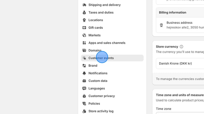 Set Up Custom Pixel for ProfitMetrics in Shopify - Step 3