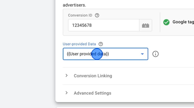 Setting Up User-Provided Data in Google Tag Manager - Step 13