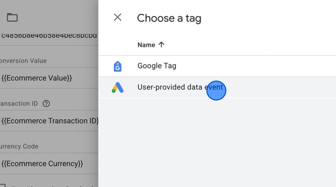 Setting Up User-Provided Data in Google Tag Manager - Step 25