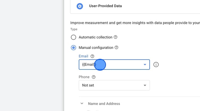 Setting Up User-Provided Data in Google Tag Manager - Step 5