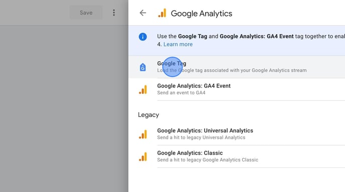 Setting Up a New Tag in Google Tag Manager - Step 6