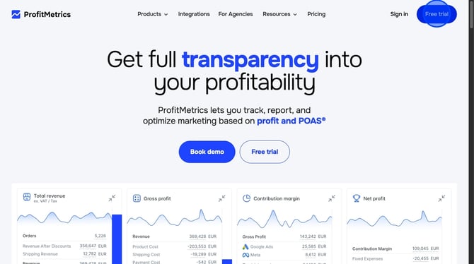 Sign Up for ProfitMetrics and Connect Your Shopify Store NEW - Step 1