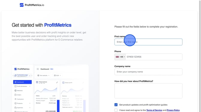Sign Up for ProfitMetrics and Connect Your Shopify Store NEW - Step 6