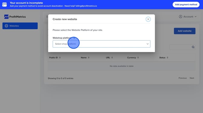 Sign Up for ProfitMetrics and Connect Your Shopify Store NEW - Step 8