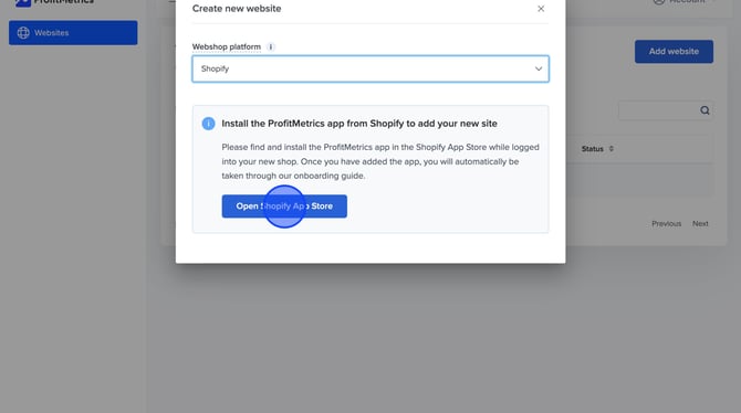 Sign Up for ProfitMetrics and Connect Your Shopify Store NEW - Step 9
