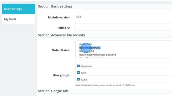 Track order status in PrestaWorks site admin. - Step 2